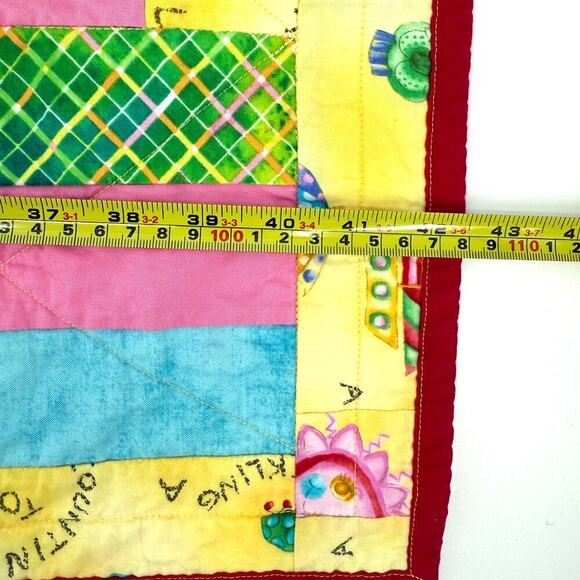 Infant Design Multicolor Quilt Blanket by Evergreen Quilters Guild 32.5” x 42.5” - Picture 8 of 12